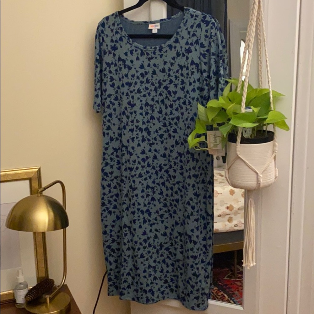 Light and dark blue Lularoe Julia